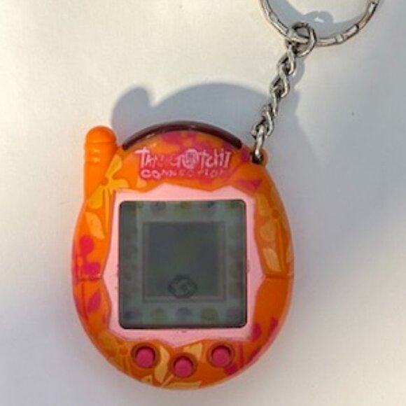 Tamagotchi Connection v3 Orange Flowers Design Tested and Working - Picture 6 of 6